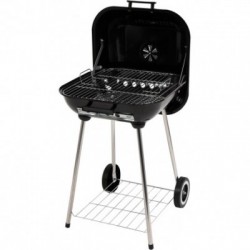 Lauko kepsninė / grilis, su dangčiu ir grotelėmis, 40X45 cm