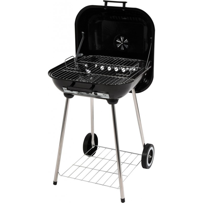 Lauko kepsninė / grilis, su dangčiu ir grotelėmis, 40X45 cm