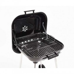 Lauko kepsninė / grilis, su dangčiu ir grotelėmis, 40X45 cm