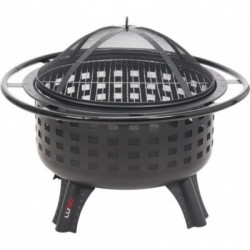 Plieninė krosnelė, chromuotos grotelės, 57 cm