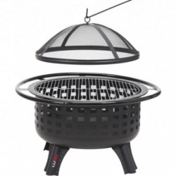 Plieninė krosnelė, chromuotos grotelės, 57 cm