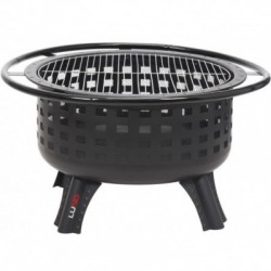 Plieninė krosnelė, chromuotos grotelės, 57 cm