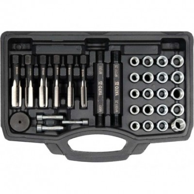 Kaitinimo žvakių sriegio remonto rinkinys, 33 vnt.