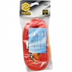 Buksyras juostinis su kabliais, 4 m, 1,5 t