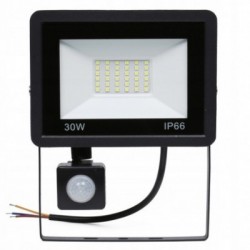 Lauko žibintas 30W, IP66, 90Lm/W, su judesio davikliu