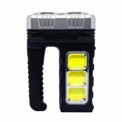 Rankinis įkraunamas žibintuvėlis, XPE 2 šviesos diodai  1200LM, pakraunamas su saulės baterija