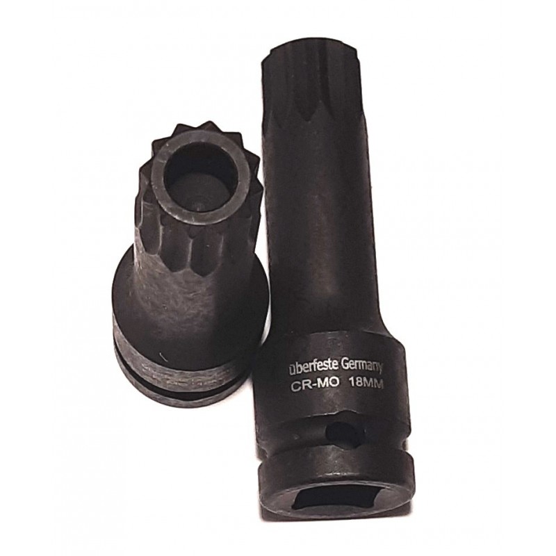 Antgalis smūginis 1/2″, M18, 75mm, su skylė, UBERFESTE