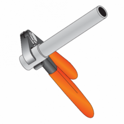 Replės kuro šlangelių sujungimams, 225 mm