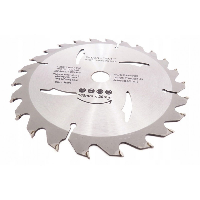 Medienos pjovimo diskas 185×20/16mm, 24T Medienos pjovimo diskas 185×20/16mm, 24T