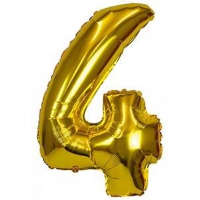 Folienballon Nummer 4 - 40...