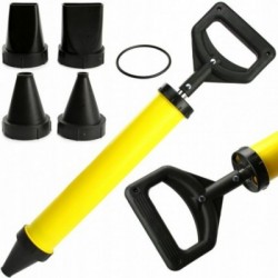 Statybinių mišinių, skiedinių aplikatorius 850ml, 4 antgaliai Statybinių mišinių, skiedinių aplikatorius 850ml, 4 antgaliai