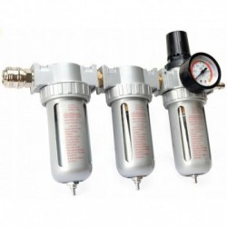 Trigubas drėgmės filtras su reguliatoriumi ir manometru Trigubas drėgmės filtras su reguliatoriumi ir manometru