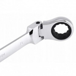 Lankstuomų raktų su terkšle komplektas, 12d., 8-19mm, Cr-V Lankstuomų raktų su terkšle komplektas, 12d., 8-19mm, Cr-V