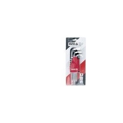 Šešiakampių raktų rinkinys HEX, ilgi, su šarnyru, 1.5-10mm, 9vnt