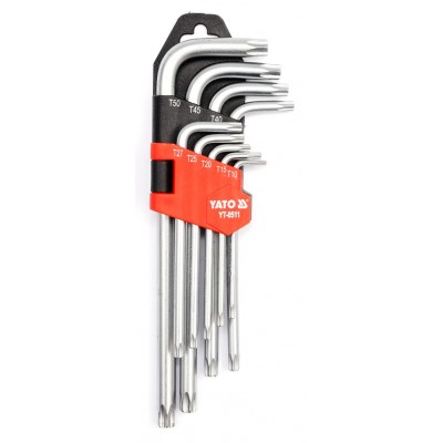 Žvaigždučių Torx raktų rinkinys T10-T50, 9vnt