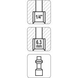 Kištukas 1/4 (vidinis sriegis), 1/4(M)x1/4(M)