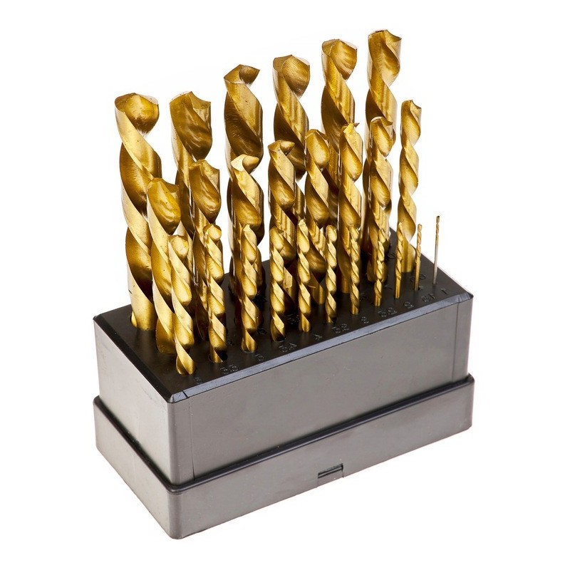 Grąžtų rinkinys metalui, titaniniai 1-13mm., 25vnt.