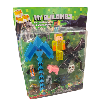Ein Satz Minecraft-Figuren...