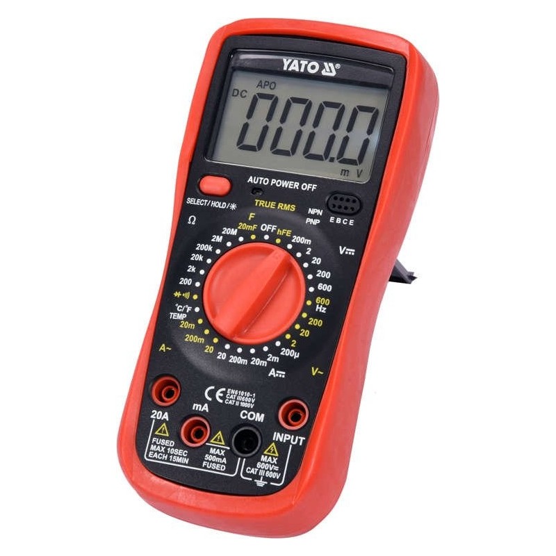 Skaitmeninis daugiafunkcinis testeris 0-600V, TRUE RMS