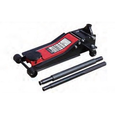 Hidraulinis domkratas 4T pažemintas, su dviguba pompa ir guminė apsauga