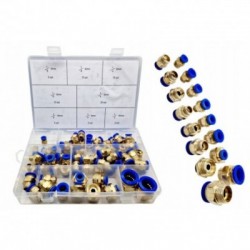 Pneumatinių sreginių greitųjų jungčių rinkinys 4-16 mm, 72 vnt.