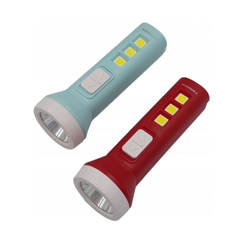 Rankinis žibintuvėlis 1W LED (90 LM) ir 3 x COB LED (90 LM)