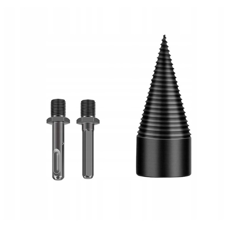 Grąžtas medienos skaldymui 42mm + adapteriai