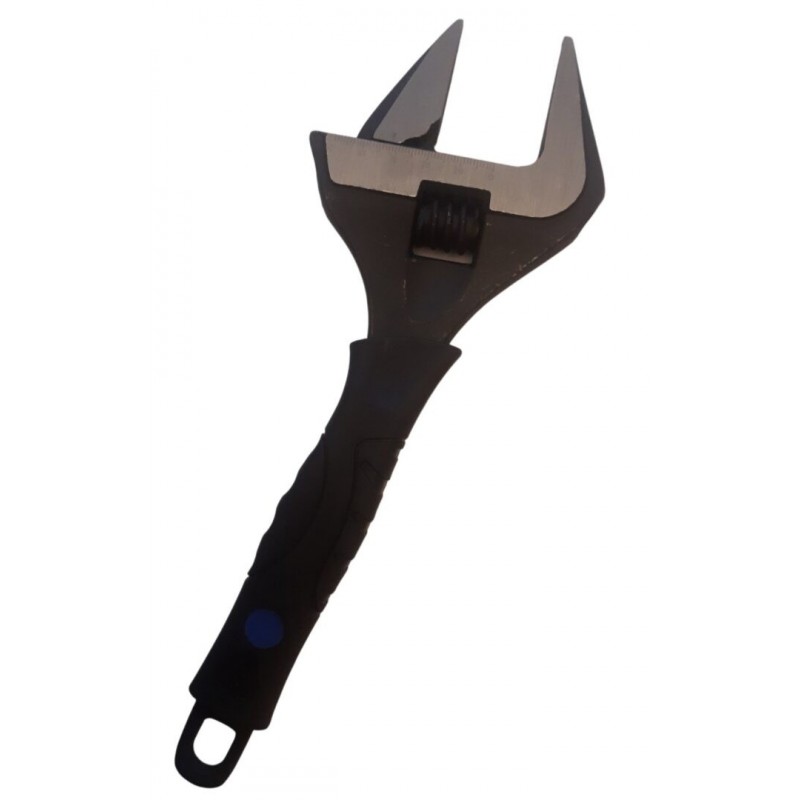 Reguliuojamas santechninis raktas 10″ (250 mm), guminė rankena, 0-50mm