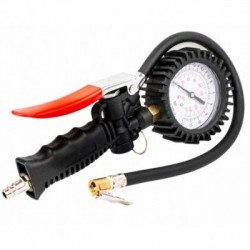Padangų pripūtimo pistoletas su didelių manometru