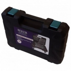 Raktų su terkšle komplektas 14 vnt., 8-24mm, Cr-V, plastikinis laikymo lagaminas