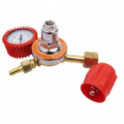 Dujų baliono slėgio reguliatorius su manometrų