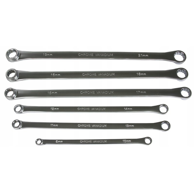 Žiediniais galais prailgintų raktų rinkinys 8-21mm