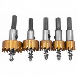 Karūnų rinkinys metalui 5vnt, 16-30mm