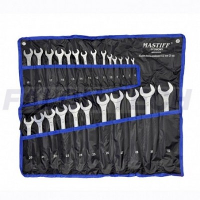 Kombinuotų raktų rinkinys 25d. 6-32mm