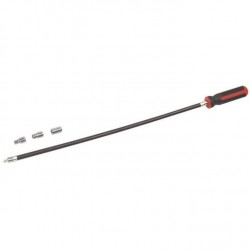 Prailgintas lankstus sąvaržų atsuktuvas su galvutėmis 4vnt. Prailgintas lankstus sąvaržų atsuktuvas su galvutėmis 4vnt.