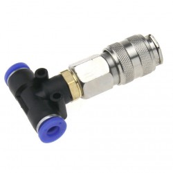 Prapūtimo pistoletas su spiraline žarna Prapūtimo pistoletas su spiraline žarna