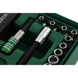 Padėklas. Galvučių rinkinys 1/ 4" 66vnt. Padėklas. Galvučių rinkinys 1/ 4" 66vnt.