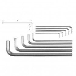 Šešiakampių prailgintų raktų rinkinys 10vnt. Šešiakampių prailgintų raktų rinkinys 10vnt.