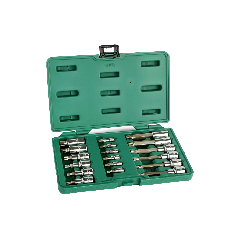 7891645083557 - 1 4 + 1 2 Steckschlüsselsatz (SPLINE) 18-teilig