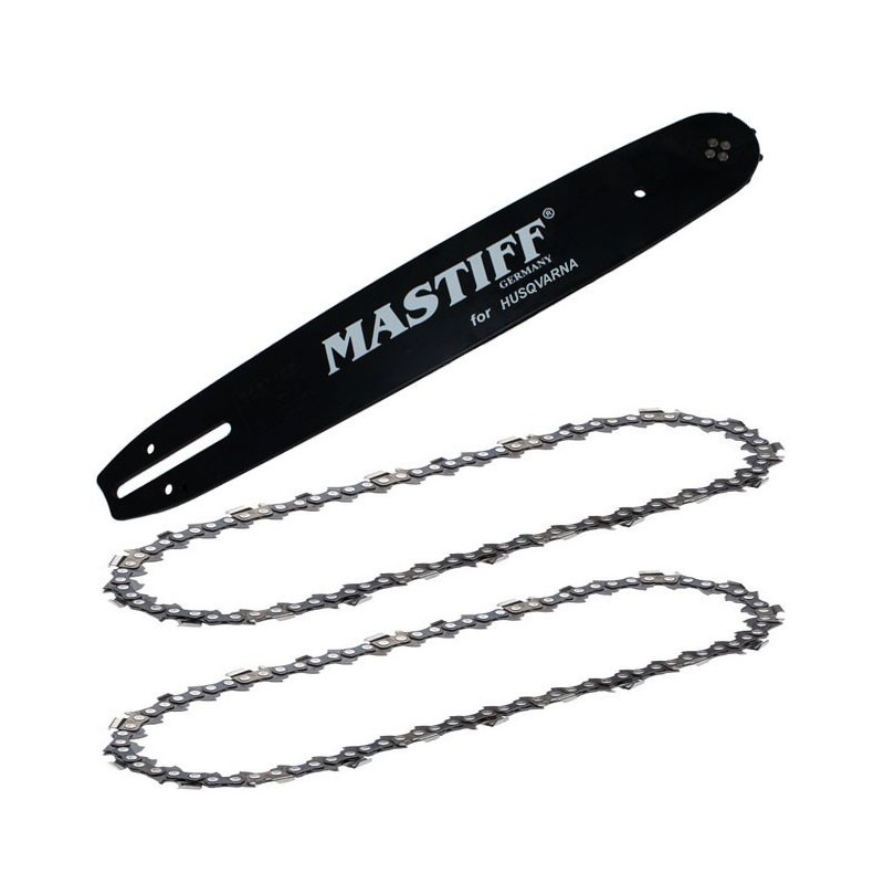 Grandininio pjūklo pjovimo juosta su dviem grandinėmis 15“ 1,5mm 38 cm 3/8“ 64 narelių