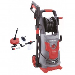 Aukšto slėgio plovimo įrenginys 2100W su rite ir priedais Aukšto slėgio plovimo įrenginys 2100W su rite ir priedais
