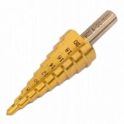 Grąžtas skylės platinimui, pakopinis 4-20mm. Grąžtas skylės platinimui, pakopinis 4-20mm.