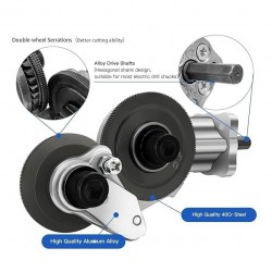 Skardos pjovimo žirklės suktuvui-gręžtuvui Skardos pjovimo žirklės suktuvui-gręžtuvui