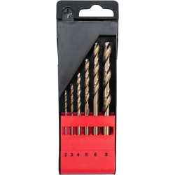 Grąžtų rinkinys metalui CO-HSS 2-8mm 6 vnt.