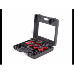 Vamzdžių sriegimo komplektas su terkšle 6vnt. (1/4"-5/4")