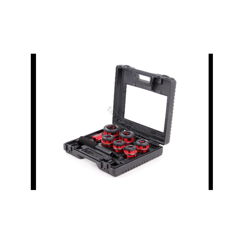 Vamzdžių sriegimo komplektas su terkšle 6vnt. (1/4"-5/4")