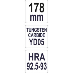 Stiklo rėžtukas tepalinis 178mm, YATO