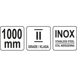 Liniuotė plieninė 1000 mm