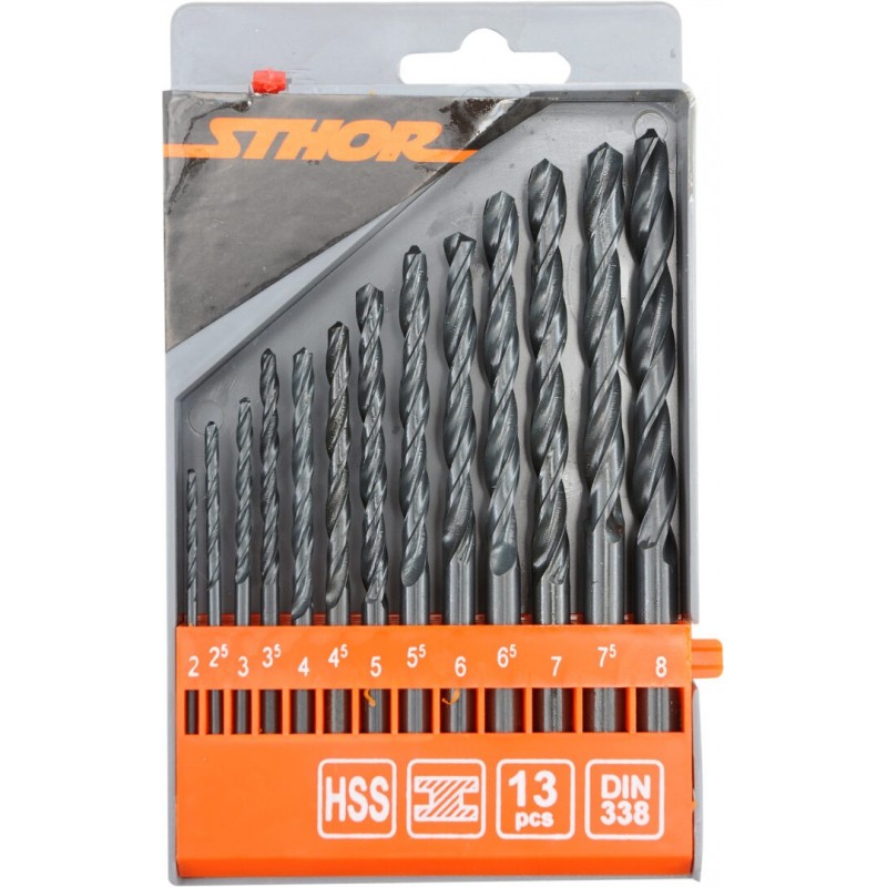 Grąžtų rinkinys metalui, 2-8mm., 13vnt.