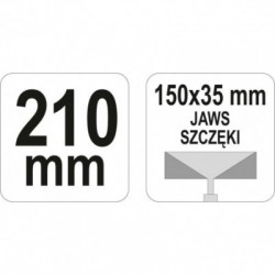 Replės skardos lankstymui, tiesios 210mm